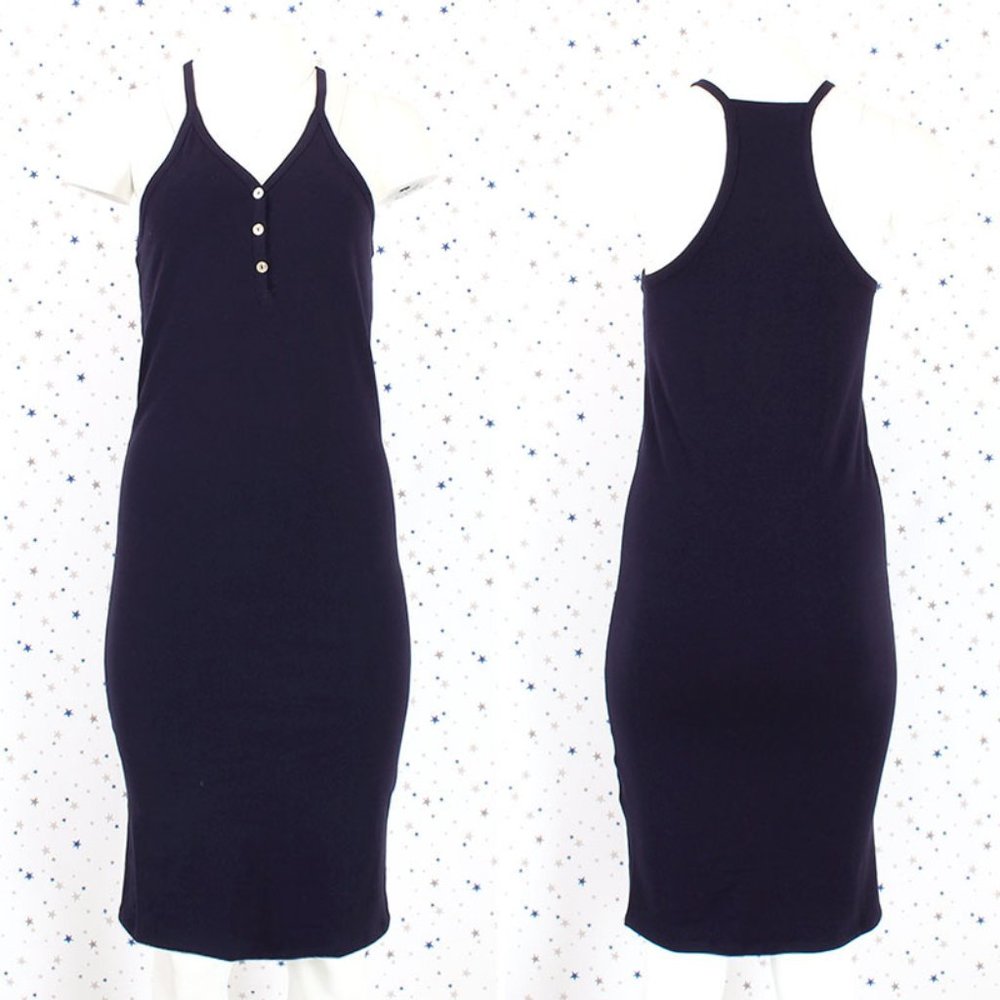 Racerback Bodycon Cami Dress Navy